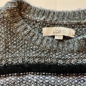 LOFT PULL OVER SWEATER WITH BUBBLE SLEEVES